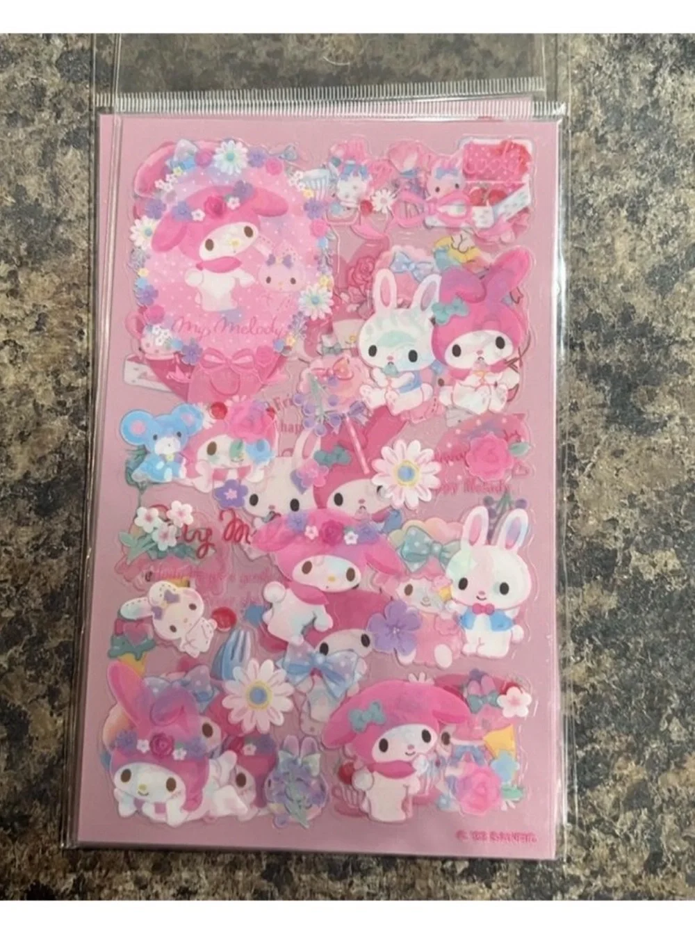 $2  My Melody Pink Sticker Sheet Set $2